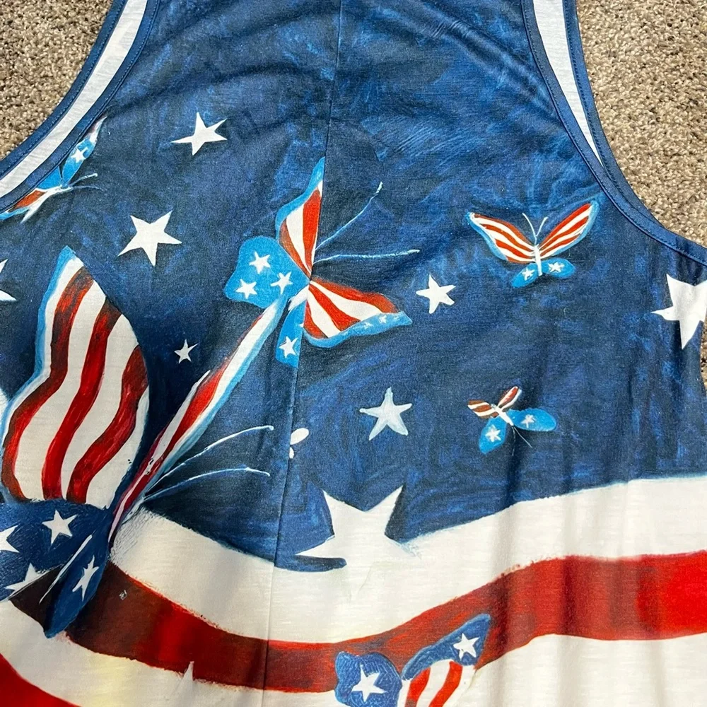 Patriotic Butterfly and Stars Dress - Picture 3 of 3